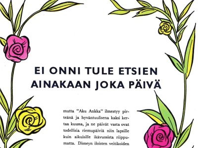 Ei onni tule etsien ainakaan joka päivä