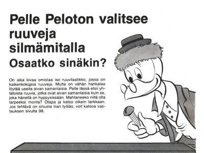 Pelle Peloton valitsee ruuveja