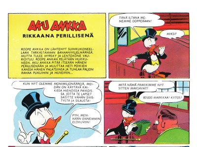 Aku Ankka rikkaana perillisenä