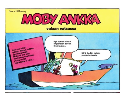 Moby Ankka valaan vatsassa