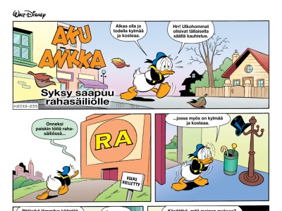 Syksy saapuu rahasäiliölle