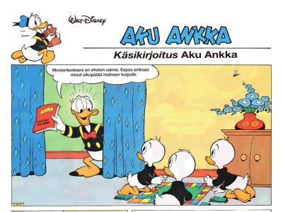 Käsikirjoitus Aku Ankka