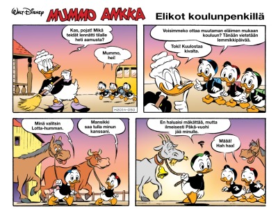 Elikot koulunpenkillä