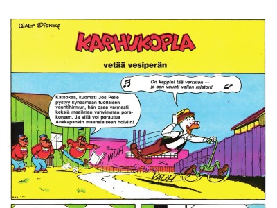 Karhukopla vetää vesiperän