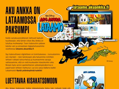 Aku Ankka on Lataamossa paksumpi