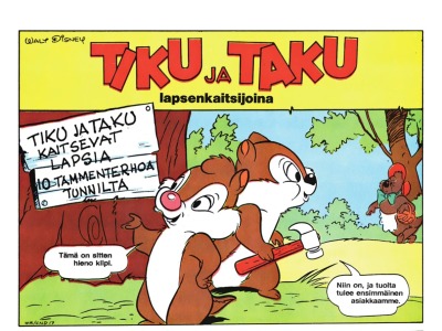 Tiku ja Taku lapsenkaitsijoina