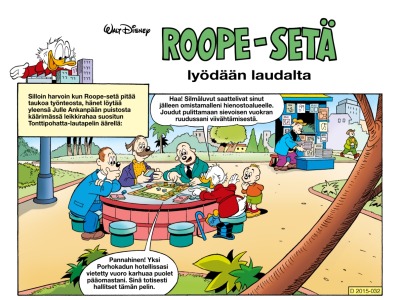 Roope-setä lyödään laudalta