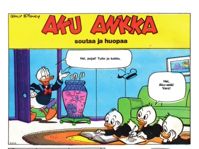 9915 Aku Ankka soutaa ja huopaa